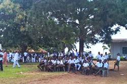 group of children eating